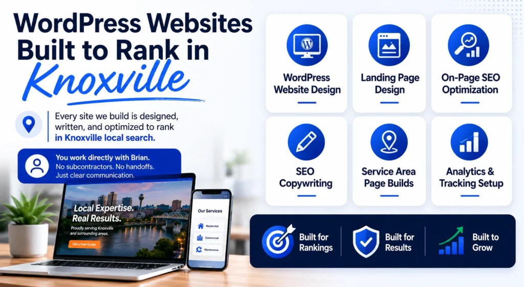 Create Converting WordPress Websites for Knoxville Audiences
